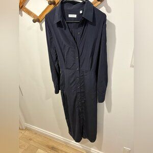 Equipment silk tie up detail dress